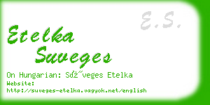 etelka suveges business card