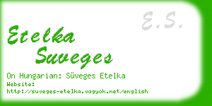 etelka suveges business card